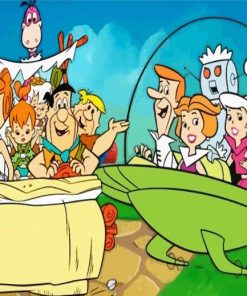 The Flintstones Families paint by numbers