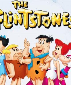 The Flintstones Cartoon paint by numbers