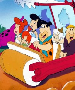 The Flintstones American Characters paint by numbers