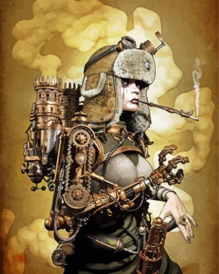 The Girl Mechanic paint by numbers