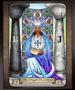 The High Priestess paint by numbers