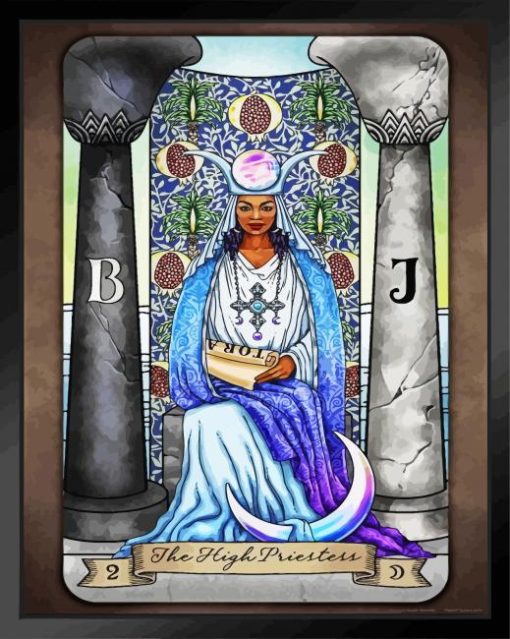 The High Priestess paint by numbers