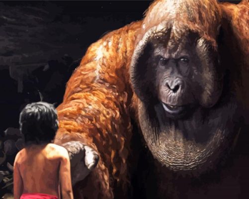 The Jungle Book Characters paint by numbers