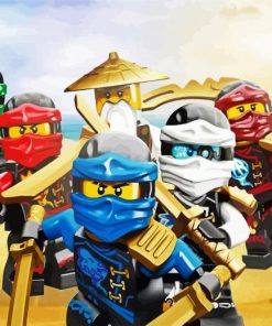 The Lego Ninjago Movie paint by numbers