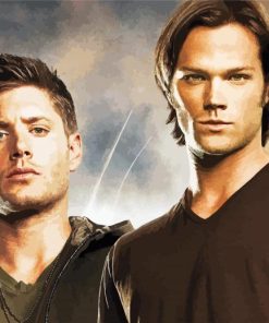 Supernatural Sam And Dean paint by numbers