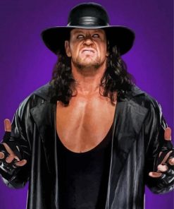 The Undertaker With Hat paint by numbers