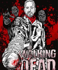 The Walking Dead Negan paint by numbers