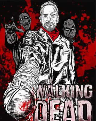 The Walking Dead Negan paint by numbers