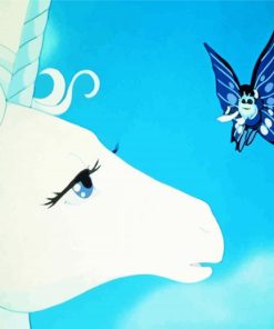 The Last Unicorn And Butterfly paint by numbers