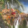 Fantasy Rivendell Art paint by numbers