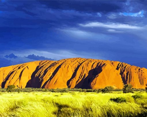 Ayers Rock Uluru paint by numbers