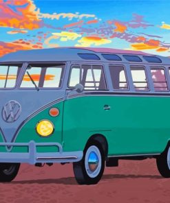 Volkswagen Camper Van paint by numbers