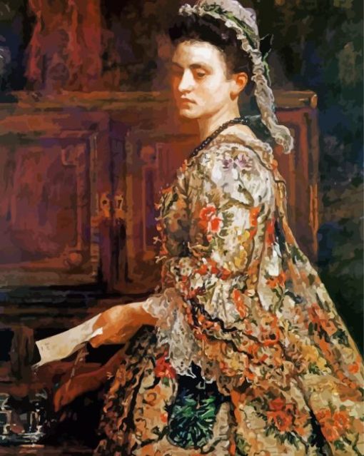 Portrait Of Vanessa paint by numbers