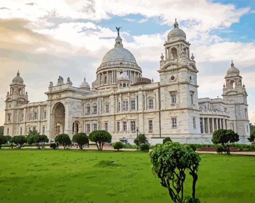 Victoria Memorial Building paint by numbers