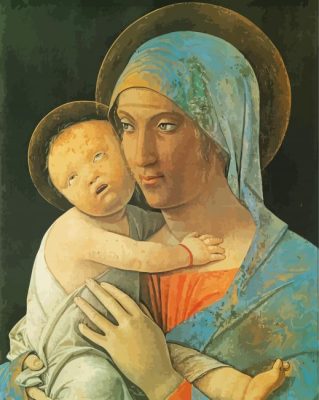 Madonna And Child paint by numbers