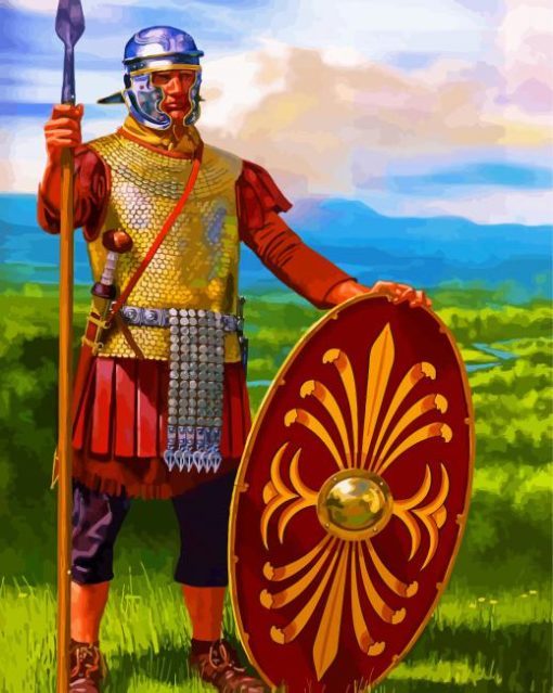 Roman Warrior Art paint by numbers