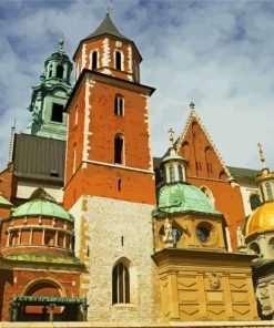 Wawel Cathedral Building paint by numbers