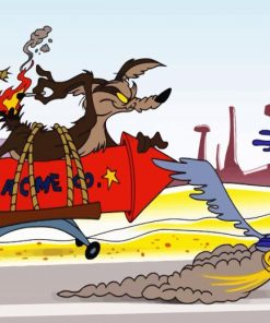 Wile E Coyote And The Road Runner Characters paint by numbers