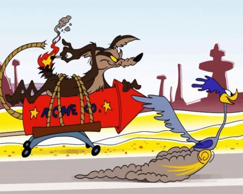 Wile E Coyote And The Road Runner Characters paint by numbers