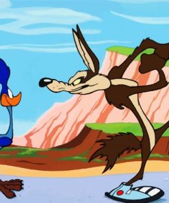 Wile E Coyote And The Road Runner Characters paint by numbers