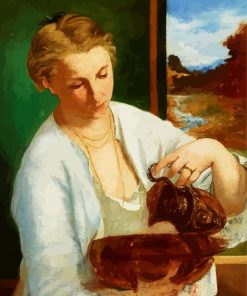 Woman With A Jug paint by numbers