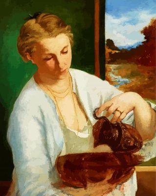 Woman With A Jug paint by numbers