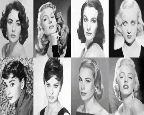 Women Hollywood Icons paint by numbers