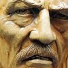 Wood Carvings Face paint by numbers