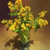 Yellow Phlox In Vase pint by numbers