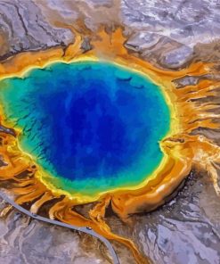 Yellowstone Caldera paint by numbers