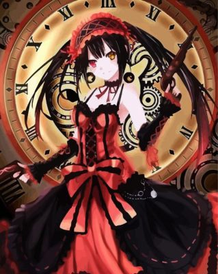 Kurumi Tokisaki Character paint by numbers