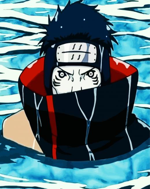 Japanese Kisame Hoshigaki paint by numbers