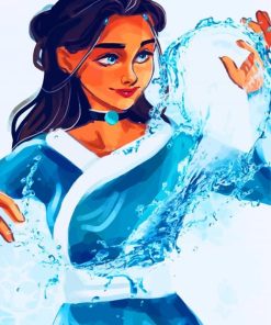 Katara Character paint by numbers