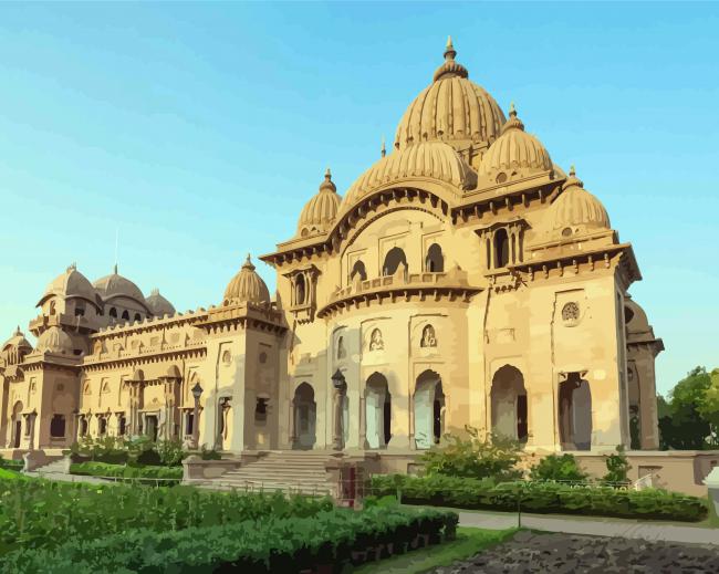 Belur Math Temple paint by numbers