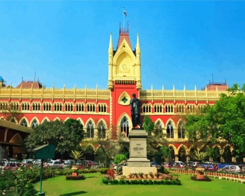 Aesthetic Calcutta High Court paint by numbers
