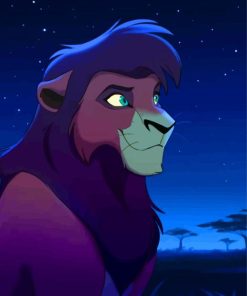 Kovu Animation Character paint by numbers