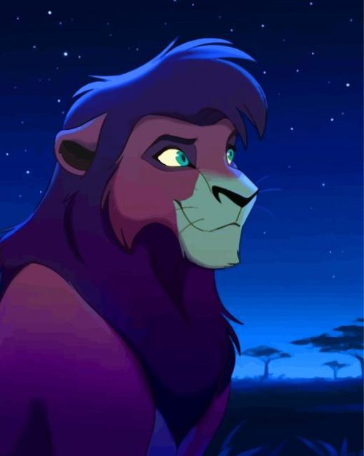 Kovu Animation Character paint by numbers