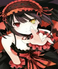 Kurumi Tokisaki With Heterochromia paint by numbers