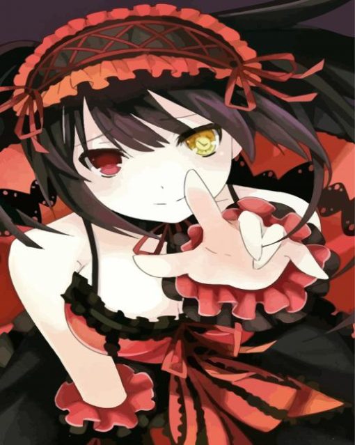 Kurumi Tokisaki With Heterochromia paint by numbers