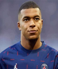 Aesthetic Player Kylian Mbappé paint by numbers