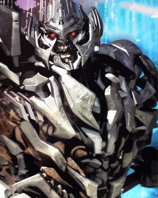Megatron Character Illustration paint by numbers
