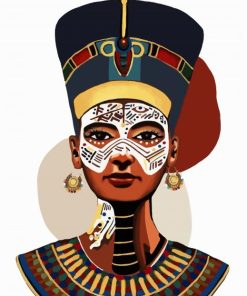 Aesthetic Nefertiti paint by numbers