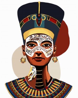 Aesthetic Nefertiti paint by numbers