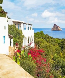 Beautiful Panarea Island paint by numbers