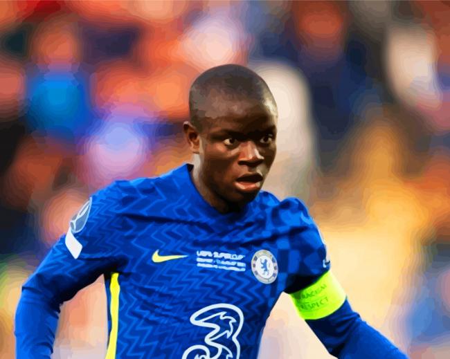 The Captain N'Golo Kanté paint by numbers