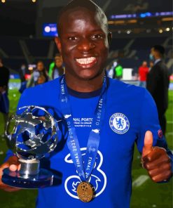 The Player N'Golo Kanté paint by numbers