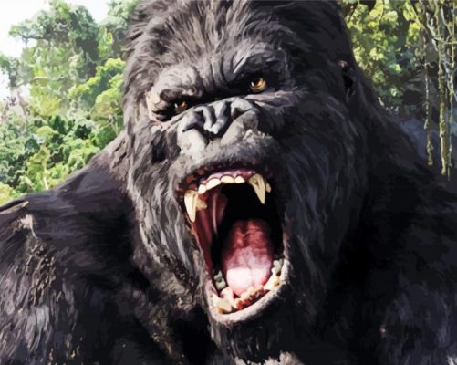 Mad King Kong paint by numbers