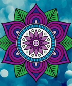 Mandala Flower paint by numbers