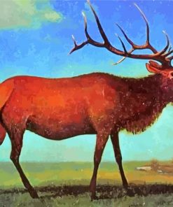 Albert Bierstadt Elk paint by numbers