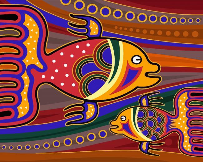 Artistic Fish Art paint by numbers